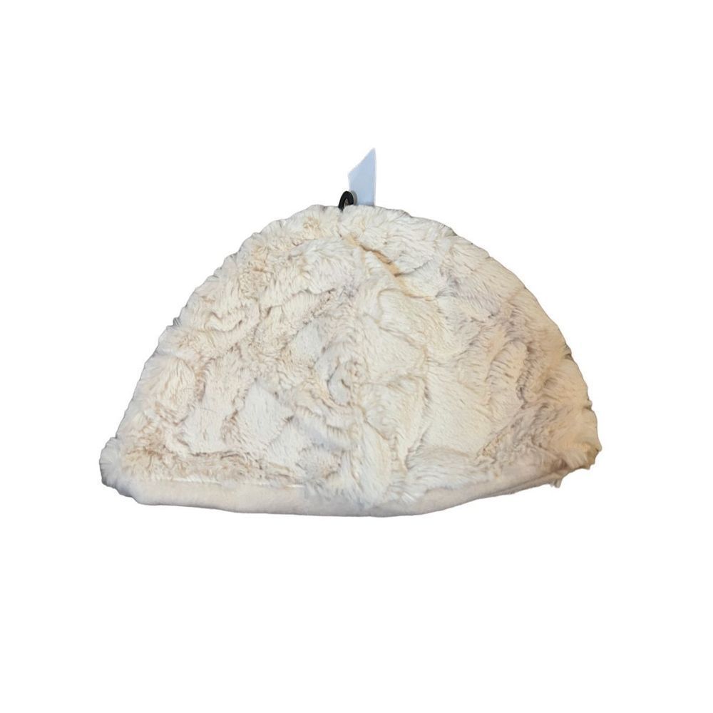 NWT Sears Cream Fur Beanie One Size